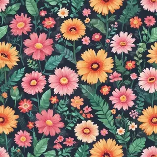 pixel flowers