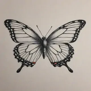 buterfly sketch