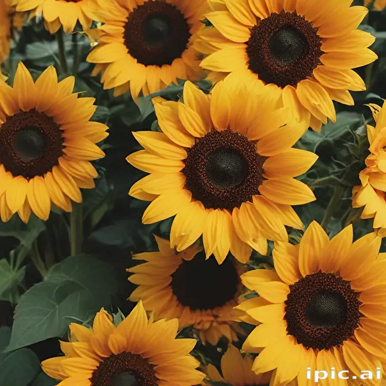 aesthetic sunflower background