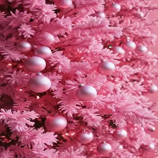pink christmas aesthetic wallpaper