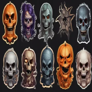 halloween stickers png