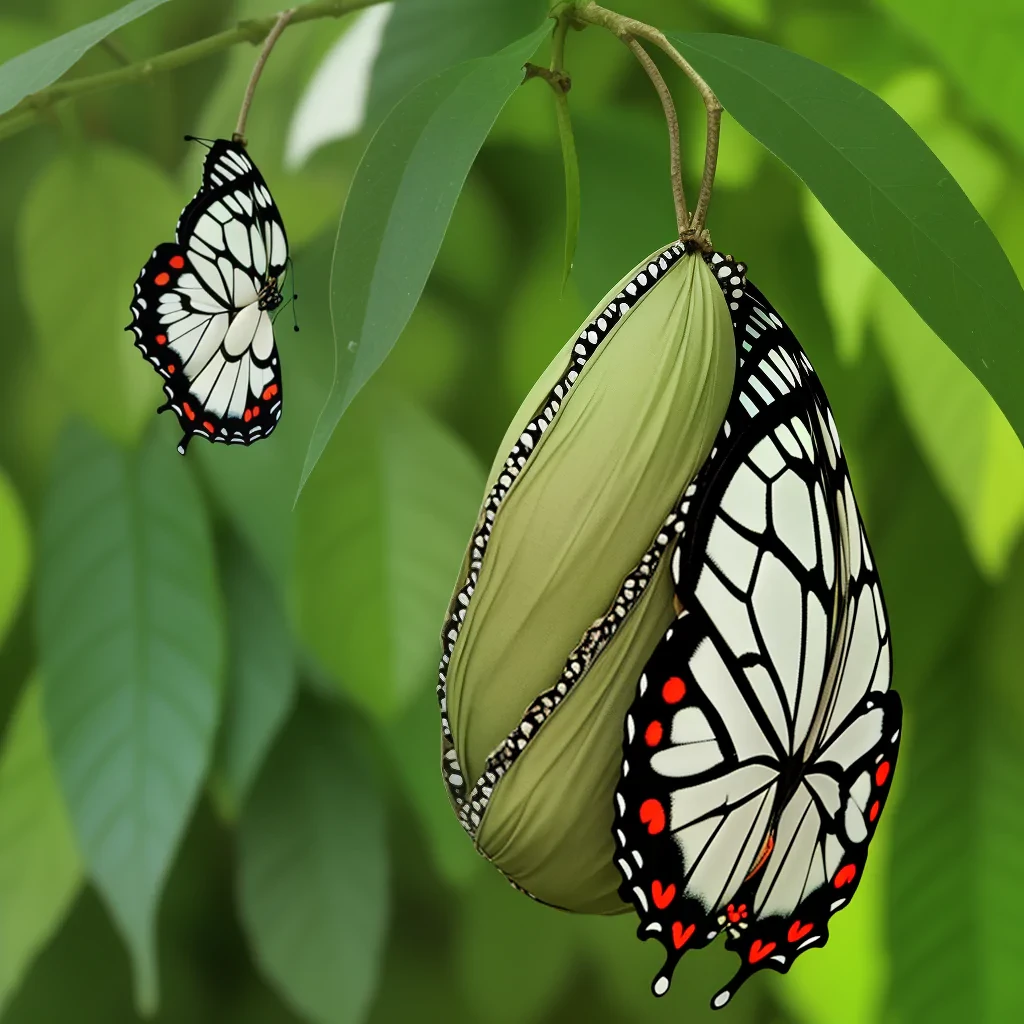 butterfly cocoon png