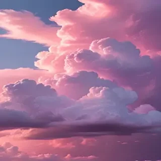aesthetic pink clouds