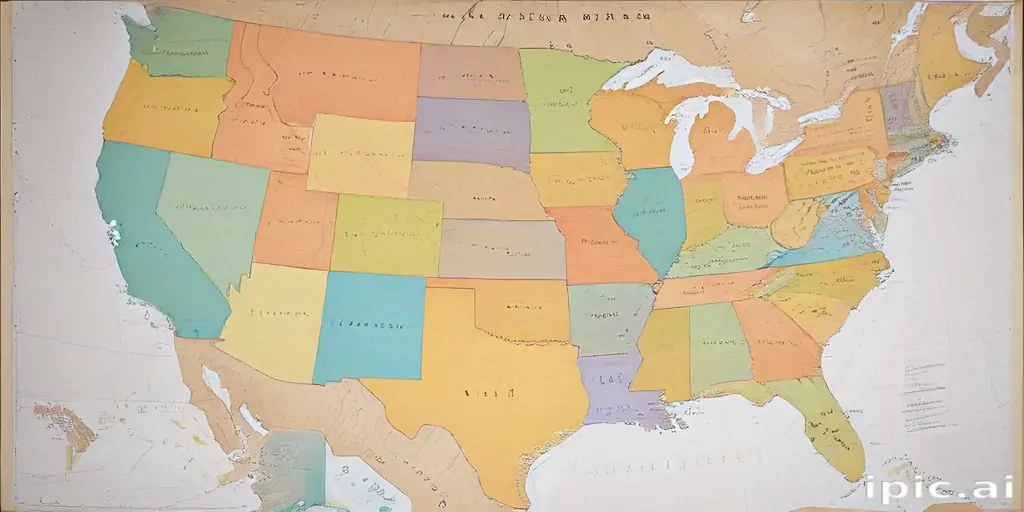 map of the united states of america