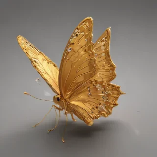 golden butterfly png