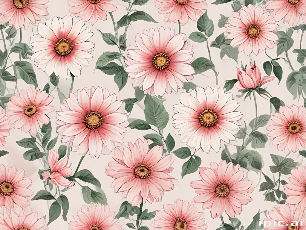 flower aesthetic drawings