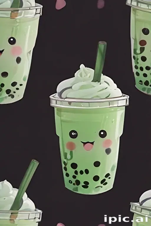 cute boba tea wallpapers