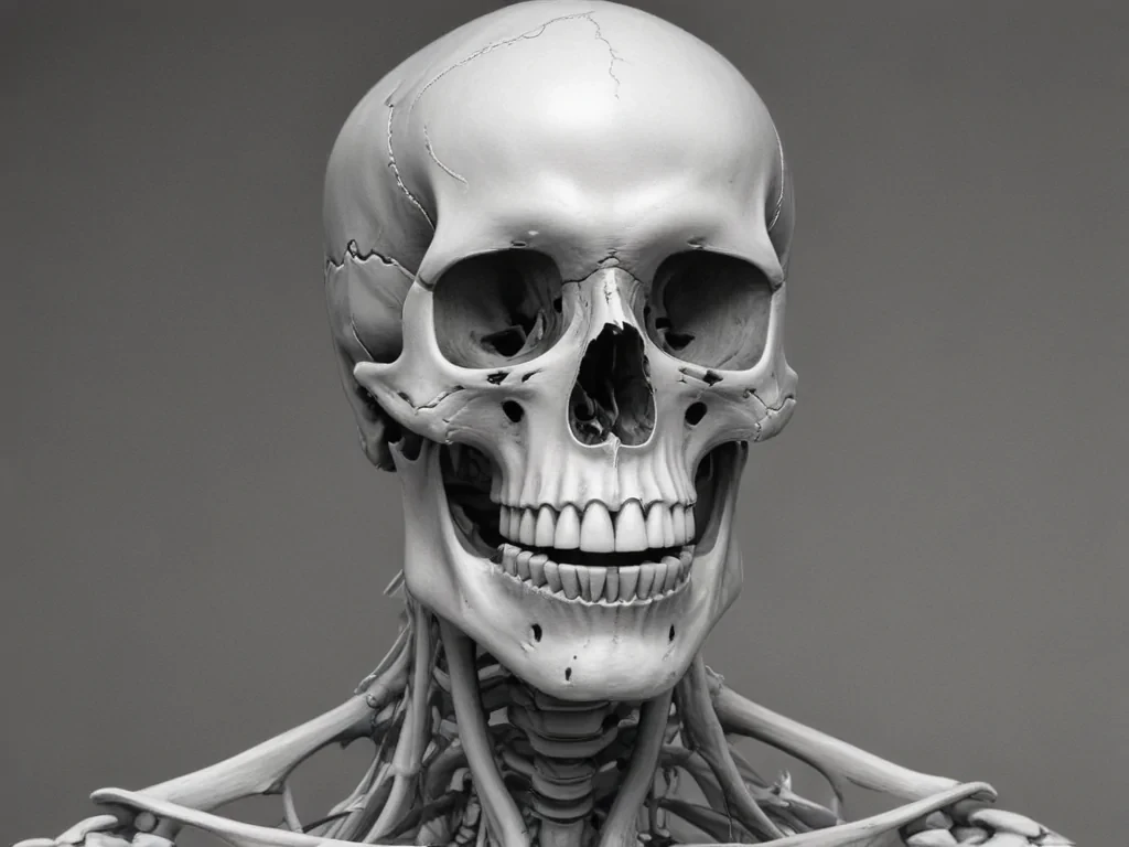 creative skeleton drawing art