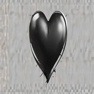 black heart transparent