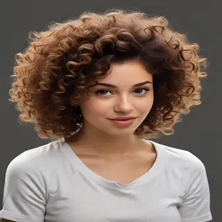 curly hair png