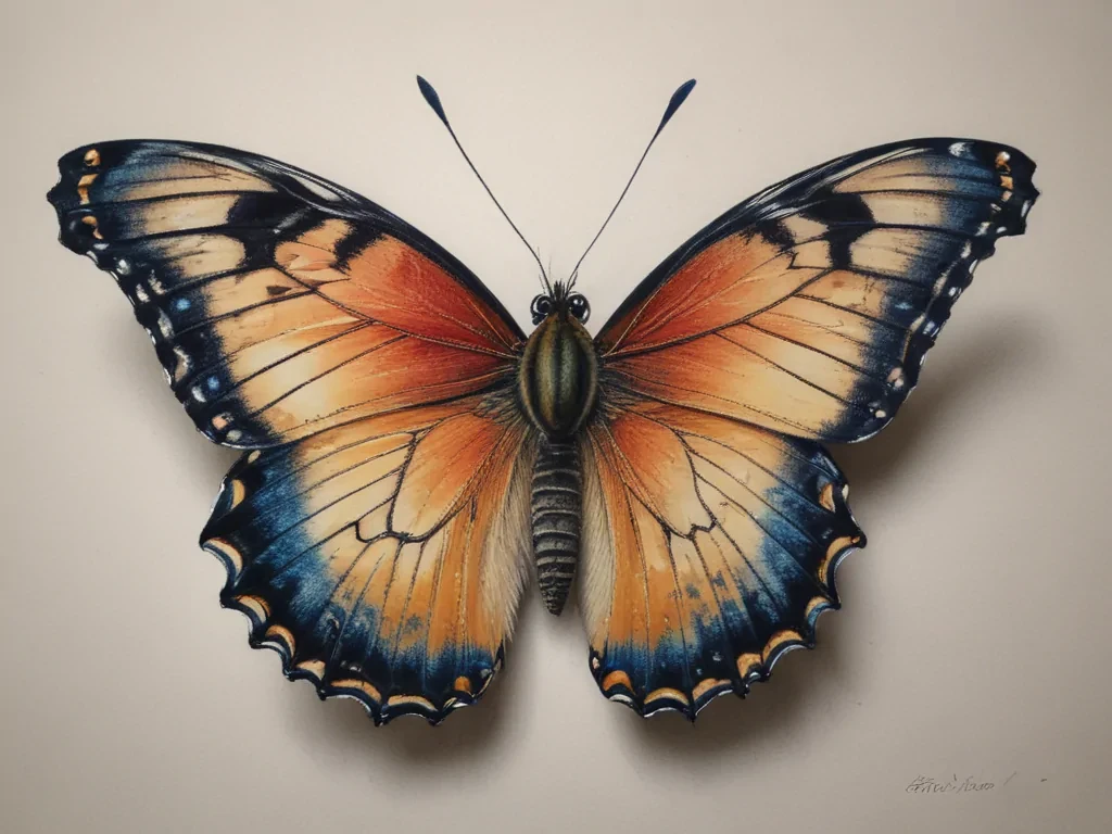 butterfly drawing picture