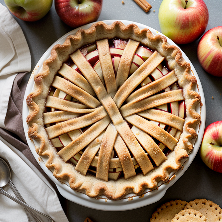 apple pie in graham cracker crust