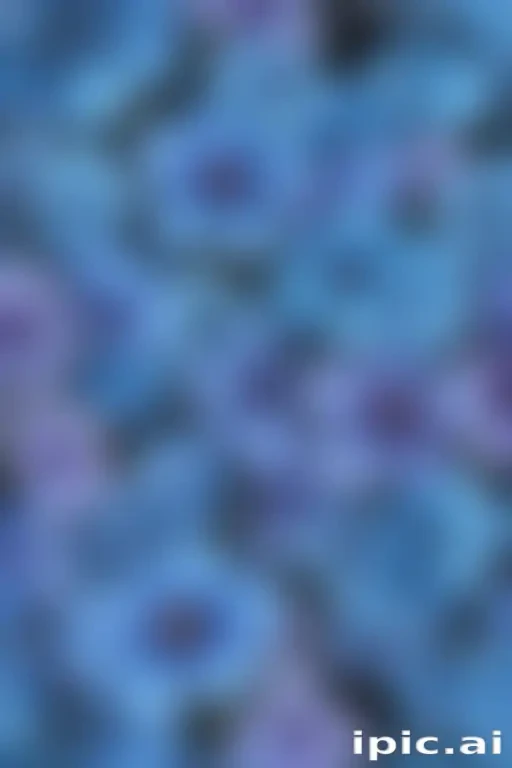 blue flowers transparent background
