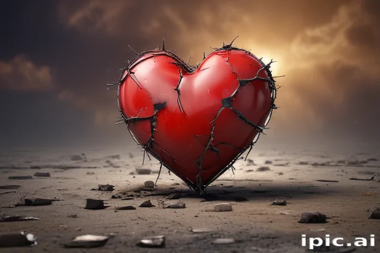 broken heart background