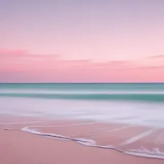 pastel pink beach wallpaper