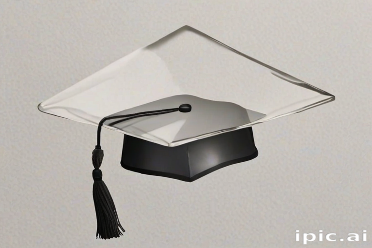transparent graduation cap