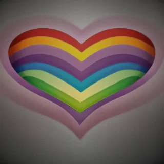 rainbow heart png