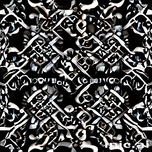 Intricate Black and White Abstract Patterns with Geometric Shapes and ...