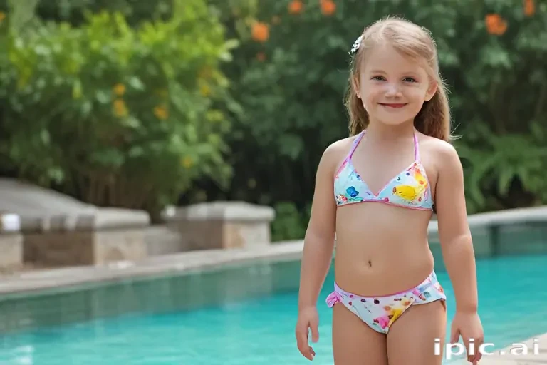 ai little girl in bikini