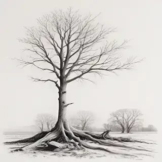 dead tree drawings