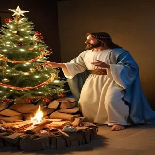 jesus at christmas images