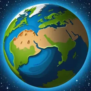 cartoon picture of planet earth