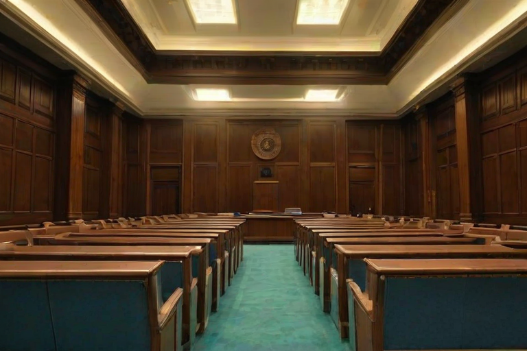 court room background