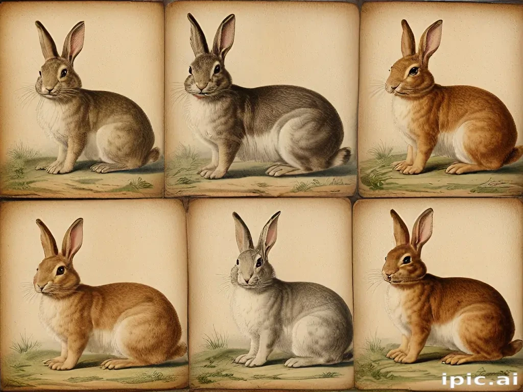 vintage rabbit images
