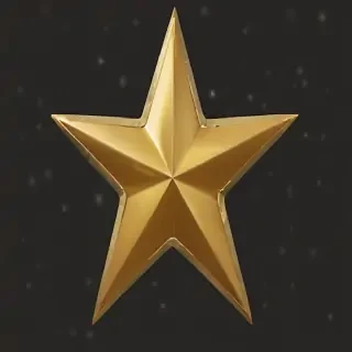 gold star sticker png