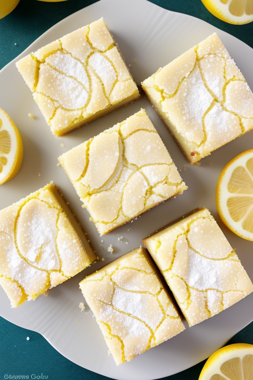 lemon cake mix cookie bars
