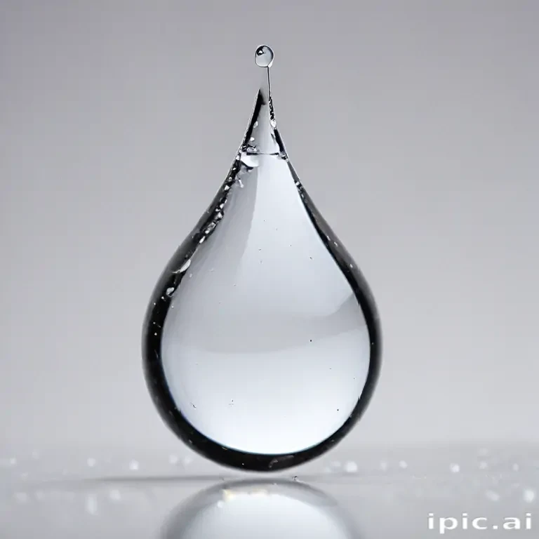 transparent water drop