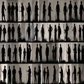 people silhouettes