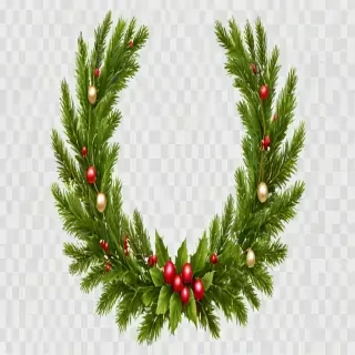 christmas wreath transparent