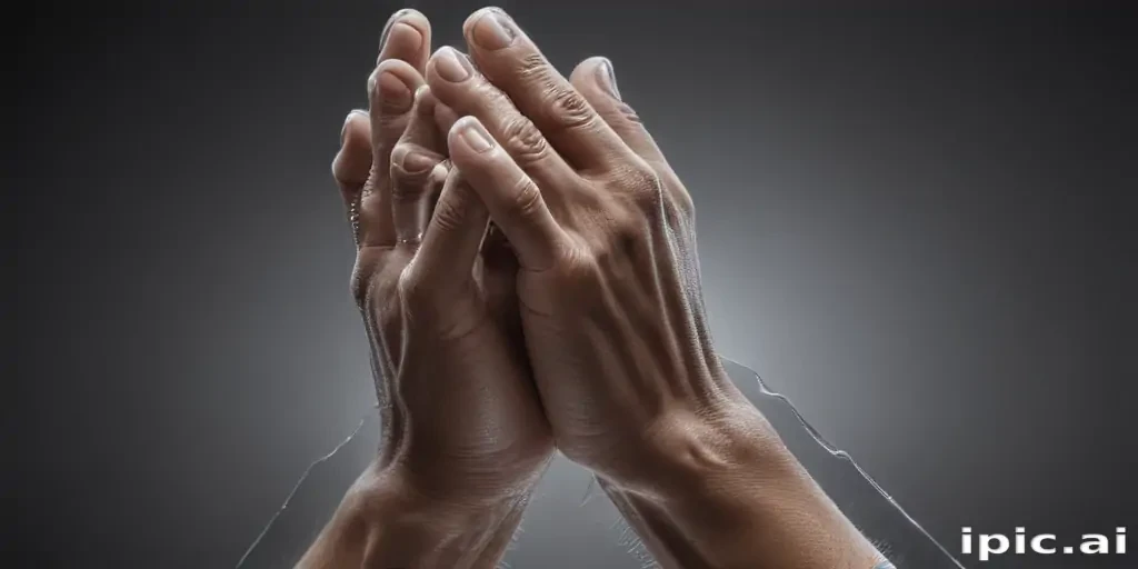 praying hands transparent