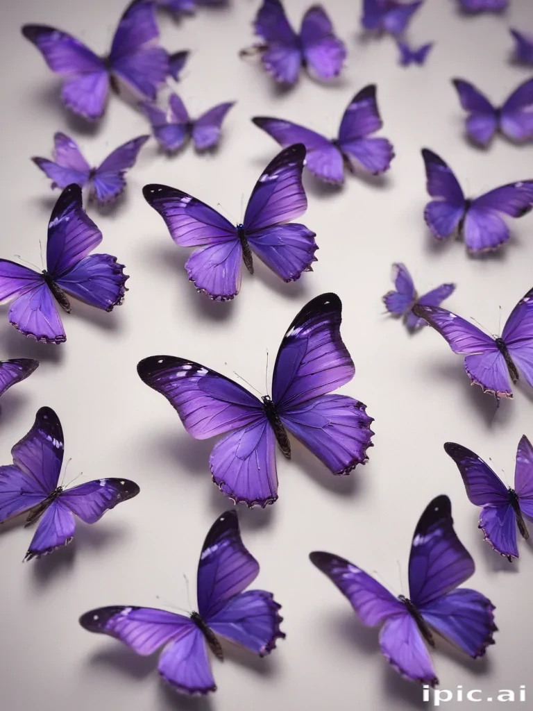 purple butterflies