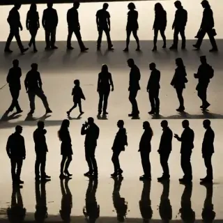 people silhouettes