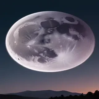 transparent moon