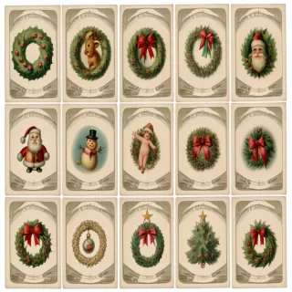 free vintage printables christmas
