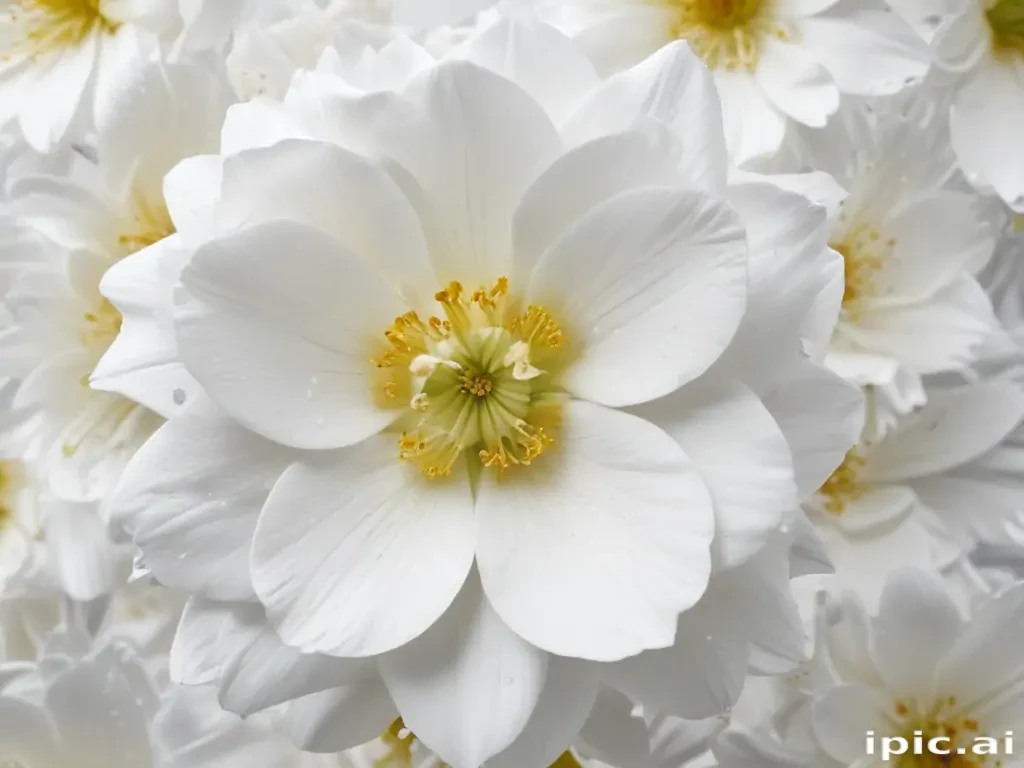 flower white background