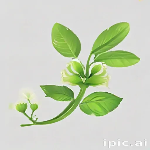 green flower png