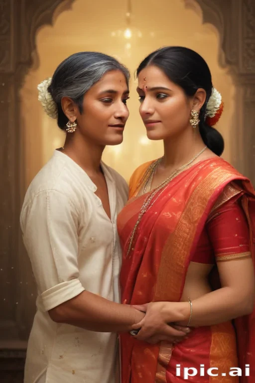 indian son with mom