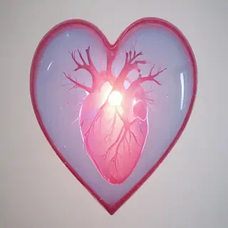aesthetic transparent heart
