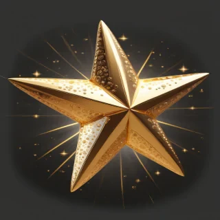 golden star transparent
