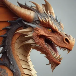 cartoon drawing of a dragon