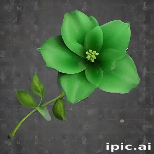 green flower png