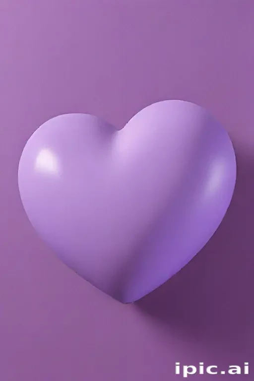 purple aesthetic heart