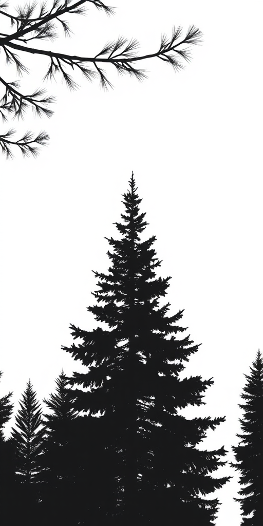 pine tree silhouette png