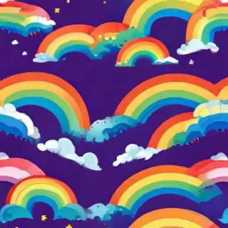 transparent background rainbow clipart