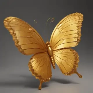 golden butterfly png