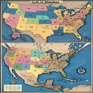 map of us states